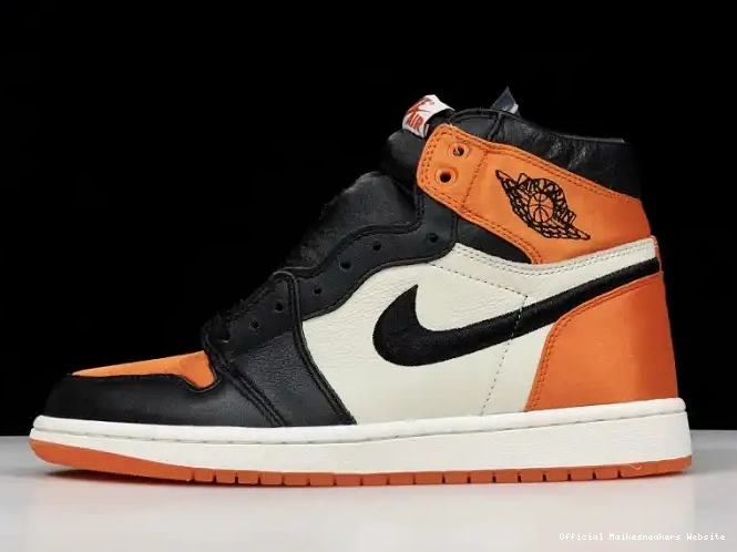 Official Maikesneakers Jordan 1 Satin Retro Air Shattered Womens AV3725-010 Backboard 0414